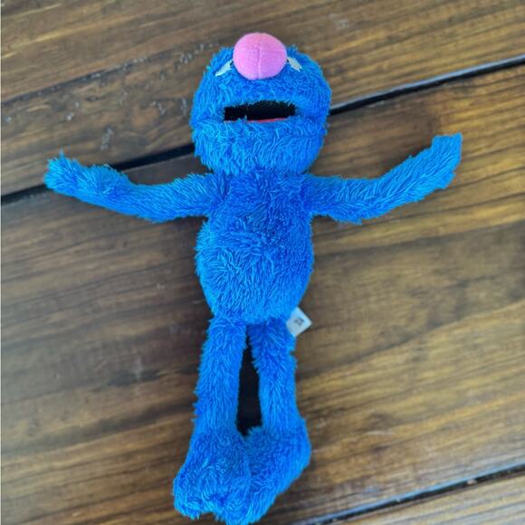 Vintage (2013) Sesame Street Grover Plush Toy - Blue with Pink Nose - Picture 1 of 2